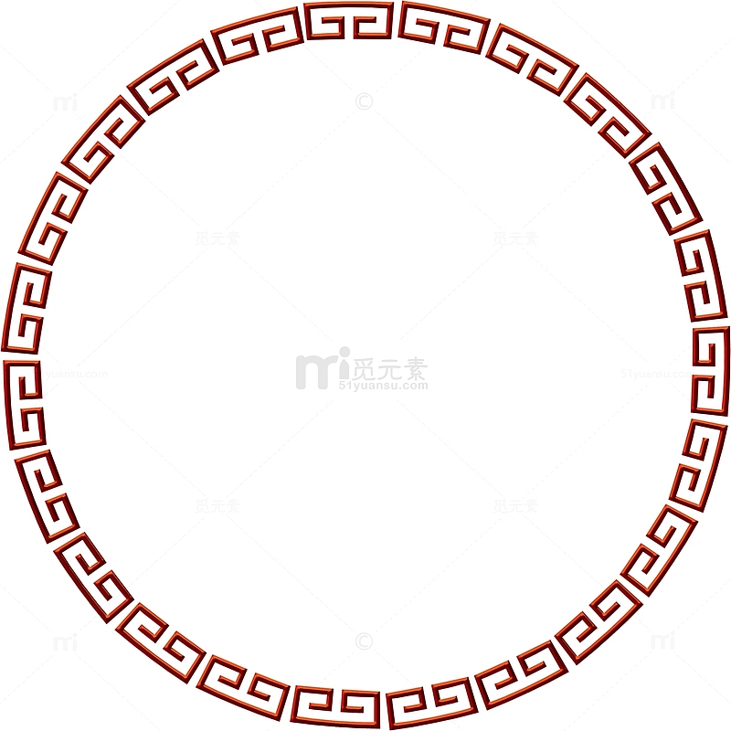 中国风圆圈环形边框