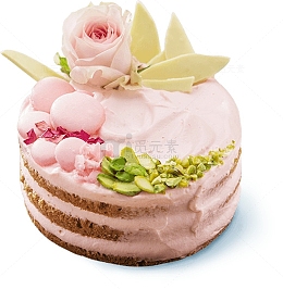 粉色玫瑰花巧克力蛋糕