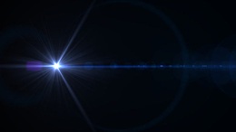 蓝色明亮星光光效