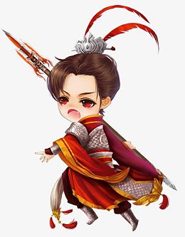 手绘宫廷小王子游戏人物