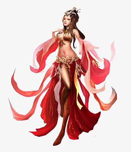 红衣仙侠古风美女