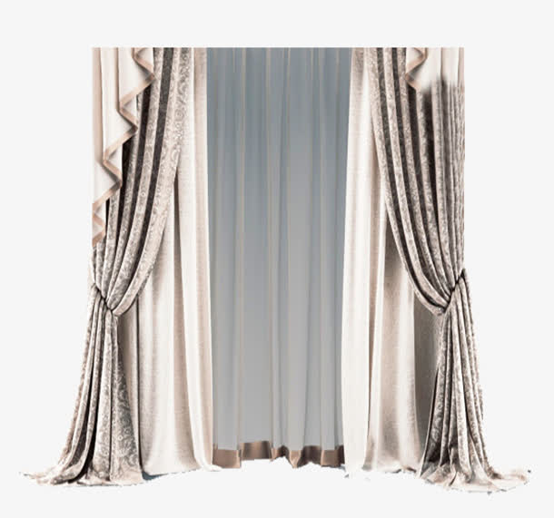 欧式奢华客厅窗帘免抠素材免费下载_觅元素51yuansu.com