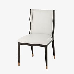 白色简约餐椅家具