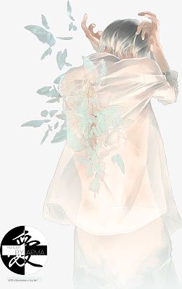 压力捂耳人物背影漫画手绘
