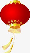 手绘红色新年中国风灯笼