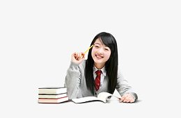 可爱长发清纯女学生