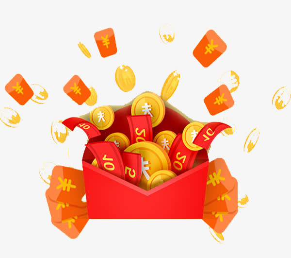 创意卡通扁平现金券金币