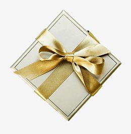 金色精致奢华丝带礼盒