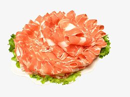 火锅美食羊肉卷肉片