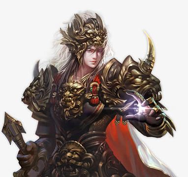 将军古风手绘游戏png古风玄幻铠甲侠客人物png古风儒雅铠甲少年png