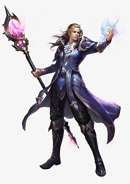 古风玄幻魔杖法师人物