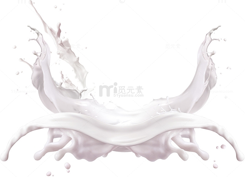 水滴液体飞溅的牛奶