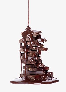 黑色巧克力融化浓香