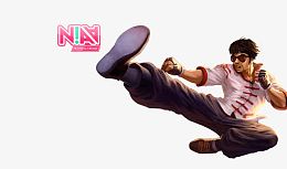 武功艺术人物踢腿