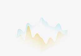 蓝粉色科技山峰装饰