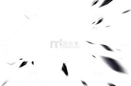 创意飞溅的石头效果漂浮元素