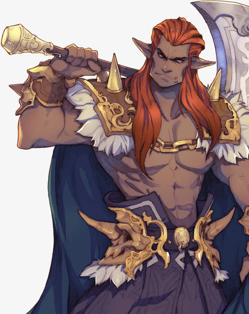 蓝色游戏人物披风