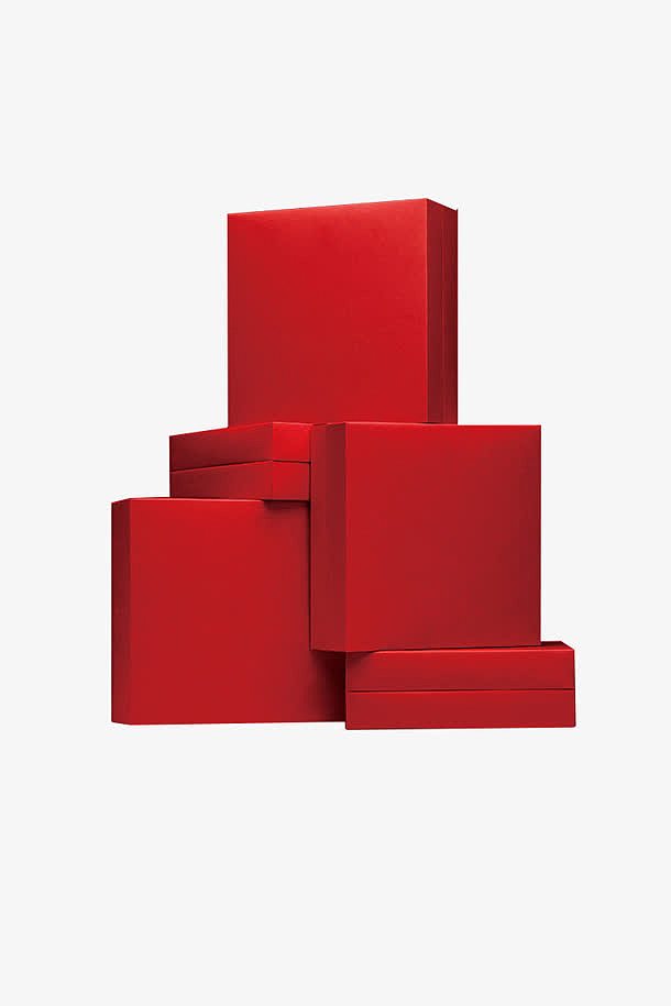 红色礼盒喜庆素材
