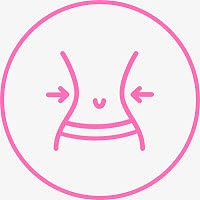 粉色瘦身图标设计