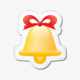 金色手绘卡通铃铛