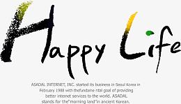 快乐生活黑色水彩字母happylife
