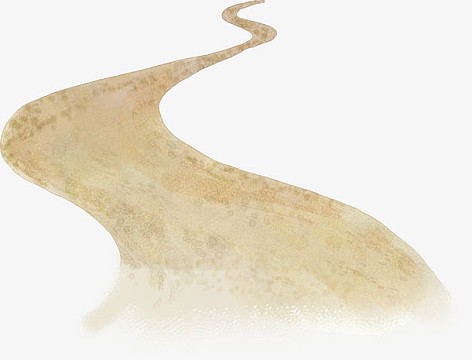 手绘风格道路海报