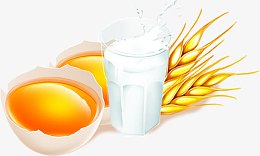 鸡蛋小麦牛奶海报