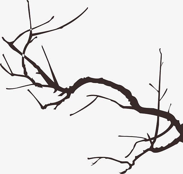 黑色树枝传统设计