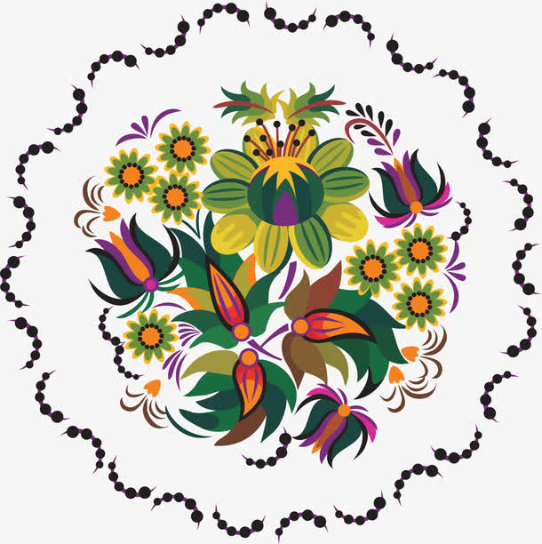 手绘创意花纹海报