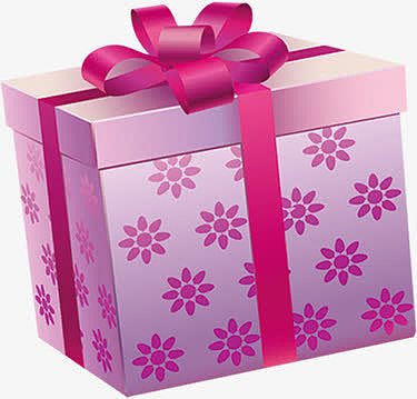 粉色花纹艺术礼盒