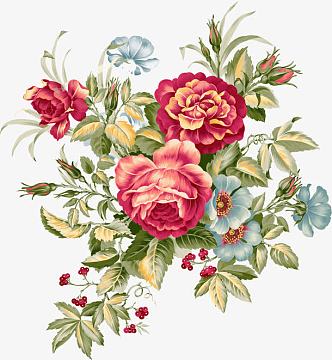 手绘花卉休闲海报