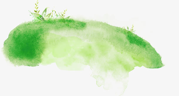 手绘绿色草坪梦想图片