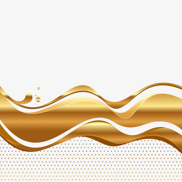 金色动感线条免抠素材免费下载_觅元素51yuansu.com