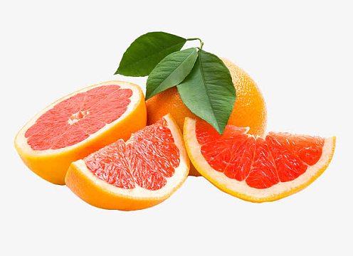 epspng黄色手绘圆弧柚子元素(1500x1500)png5款水果切片矢量素材