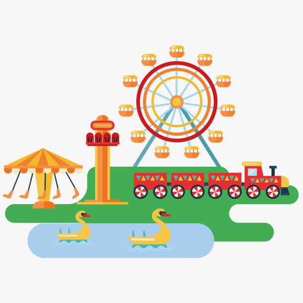 关键词 : 鸭子小船,空中飞椅,水上乐园,摩天轮[声明] 觅元素所有素材