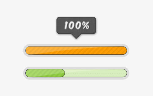 简单风格进度条设计