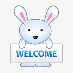 小白兔welcome欢迎图标