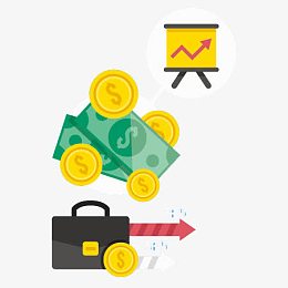 金币 公文包 金融 上涨