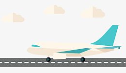 矢量飞机跑道素材