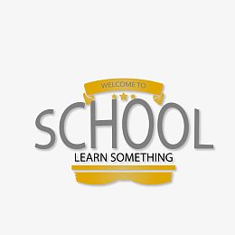 欢迎回到学校艺术字