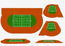 田径扁平化跑道