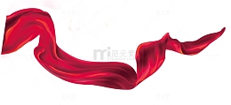 红色飘带素材