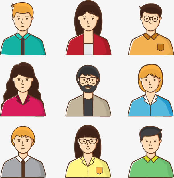 人物头像素材免费下载_觅元素