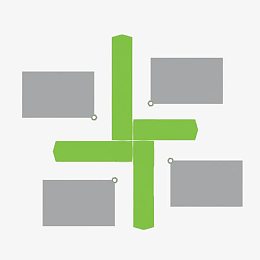 矩形组合PPT装饰图案