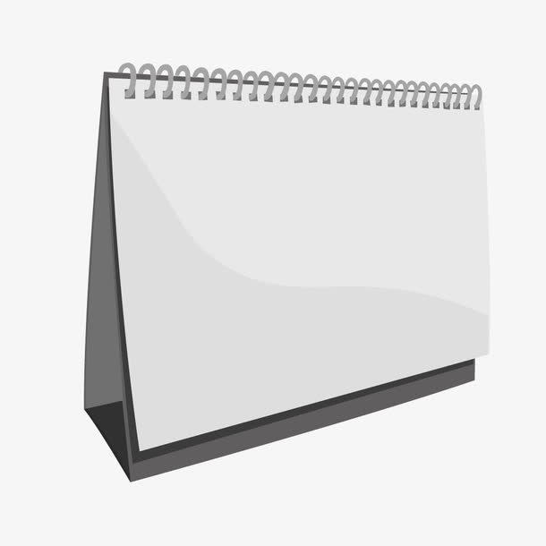 白色空白日历台历