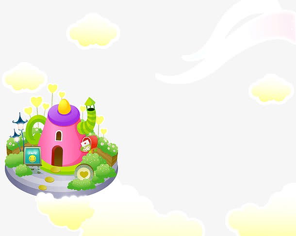 云上的粉色房子