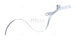 漂浮白色丝带