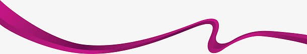 紫色手绘优美丝带