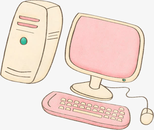 可爱卡通手绘电脑键盘鼠标