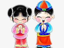 童男童女免扣素材
